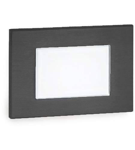 WAC Lighting 4071-30BK WAC Landscape LED Low Voltage Diffused Step and Wall Light 3000K in Black, 