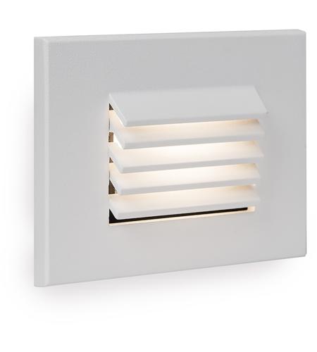 WAC Lighting WL-LED120-AM-WT LEDme Step and Wall Lights 120 3.50 watt White On Aluminum Step Light in Amber photo
