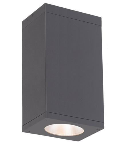WAC Lighting DC-CD06-N835-GH Cube Arch LED 6 inch Graphite Outdoor Flush in 3500K, 85, Narrow photo