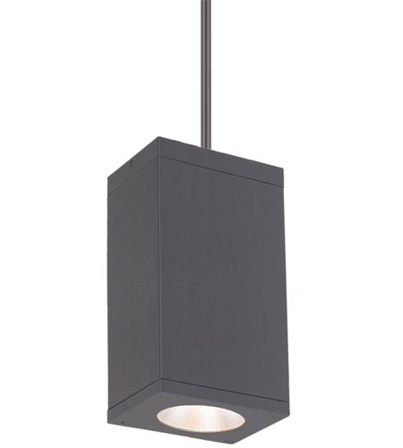 WAC Lighting DC-PD06-N927-GH Cube Arch LED 5 inch Graphite Outdoor Pendant in 2700K, 90, Narrow photo