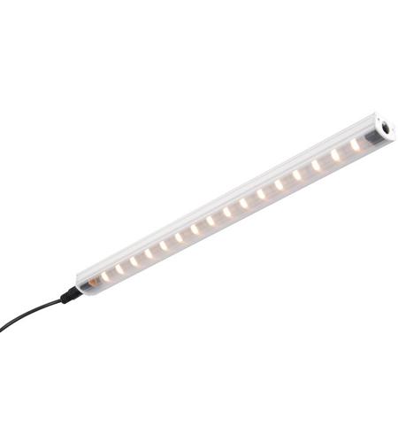 WAC Lighting LS-LED14-C-WT Straight Edge 24 LED 13 inch White Undercabinet Strip Light in 4500K LS-LED14-1.jpg