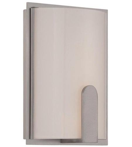 WAC Lighting WS-13208-27-BN Stella LED 3 inch Brushed Nickel ADA Wall Sconce Wall Light in 2700K, 8in, dweLED