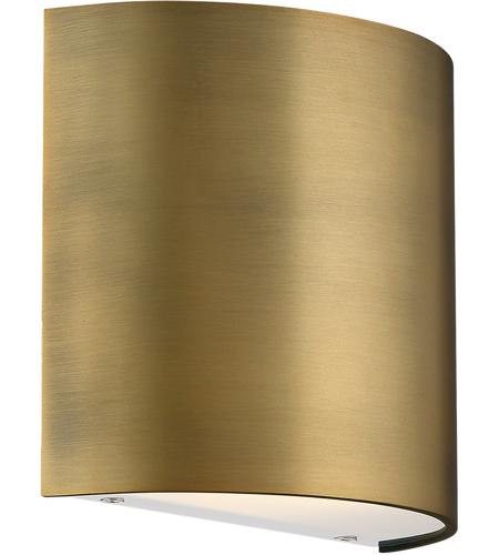 WAC Lighting WS-30907-AB Pocket LED 7 inch Aged Brass Bath Vanity & Wall Light, dweLED