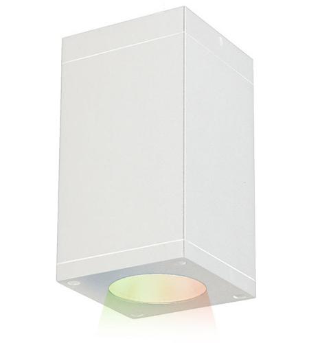 WAC Lighting DC-CD05-N-CC-BK Cube Arch Flush Ceiling Light in 90, Black, N-25 Degrees, 31, Color Changing photo