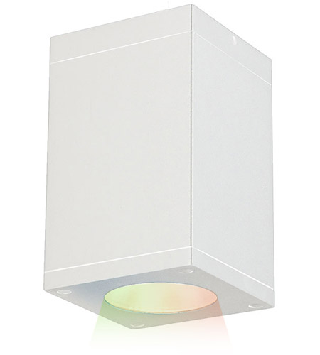 WAC Lighting DC-CD05-N-CC-WT Cube Arch Flush Ceiling Light in 90, White, N-25 Degrees, 31, Color Changing photo