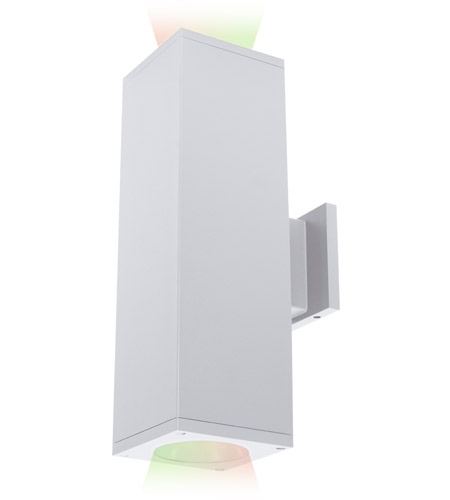 WAC Lighting DC-WD05-FS-CC-BK Cube Arch Sconce Wall Light in 90, Black, F-30 Degrees, S - Str Up/Down, Color Changing, 62 photo
