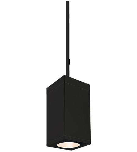 WAC Lighting DC-PD0517-F830-BK Cube Arch LED 5 inch Black Outdoor Pendant in 17, 3000K, 85, F-33 Degrees photo