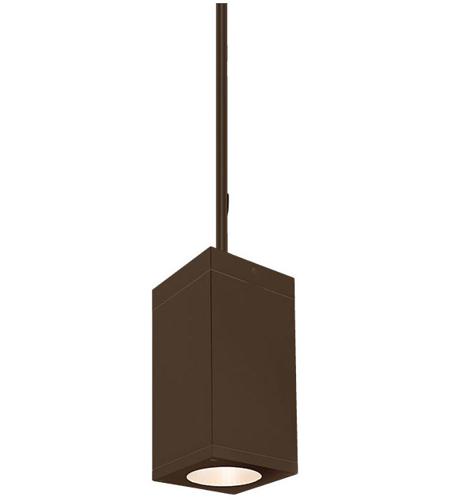 WAC Lighting DC-PD0517-F840-BZ Cube Arch LED 5 inch Bronze Outdoor Pendant in 17, 4000K, 85, F-33 Degrees photo