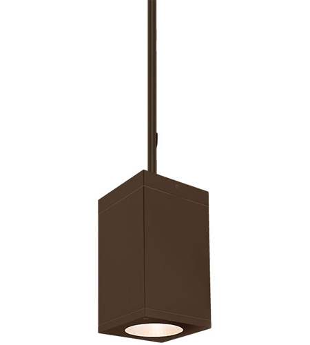 WAC Lighting DC-PD0517-N840-BZ Cube Arch LED 5 inch Bronze Outdoor Pendant in 17, 4000K, 85, N-25 Degrees photo