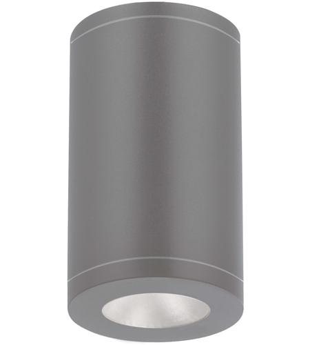 WAC Lighting DS-CD0517-N35-GH Tube Arch LED 5 inch Graphite Outdoor Flush in 17, 3500K, 85, N-25 Degrees