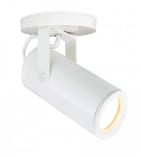 WAC Lighting MO-2020-930-WT Silo LED 5 inch White Flush Mount Ceiling Light in 3000K, Monopoint