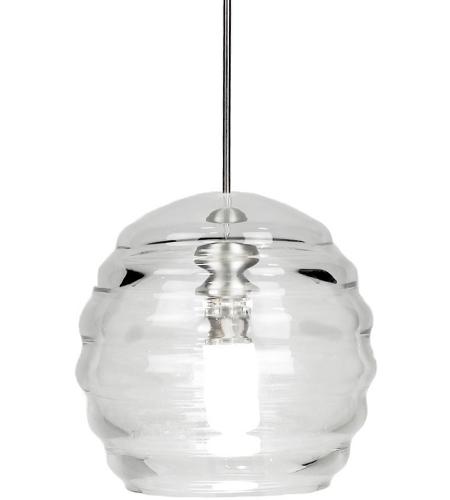 WAC Lighting MP-LED916-CL/BN Clarity LED 5 inch Brushed Nickel Mini Pendant Ceiling Light photo