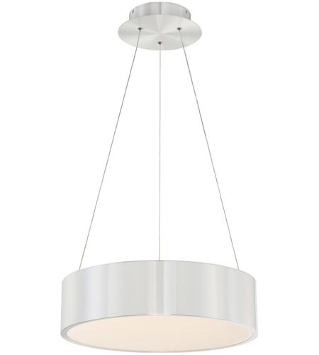 Corso LED 18 inch White Pendant Ceiling Light in 18in, dweLED
