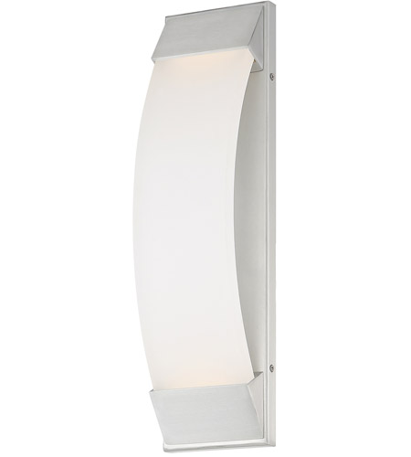 WAC Lighting WS-W29718-AL Panorama LED 18 inch Brushed Aluminum Outdoor Wall Light in 18in, dweLED
