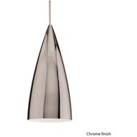 WAC Lighting MP-LED966-CH/CH Cosmopolitan LED 4 inch Chrome Pendant Ceiling Light in Canopy Mount MP photo thumbnail