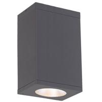 WAC Lighting DC-CD06-N835-GH Cube Arch LED 6 inch Graphite Outdoor Flush in 3500K, 85, Narrow photo thumbnail
