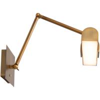 WAC Lighting PL-47023-AB Piano LED 10 inch Aged Brass Wall Swing Lamp Wall Light, dweLED PL-47023-AB.PT02.jpg thumb