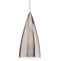 WAC Lighting QP966-CH/BN Cosmopolitan 1 Light 4 inch Brushed Nickel Pendant Ceiling Light in Chrome, Quick Connect photo thumbnail