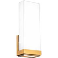 WAC Lighting WS-43114-30-AB Coltrane LED 4 inch Aged Brass ADA Wall Sconce Wall Light in 3000K, dweLED photo thumbnail