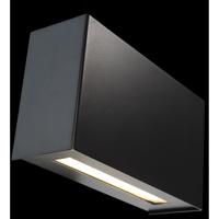 WAC Lighting WS-25612-BK-EM Blok LED 12 inch Black Bath Vanity & Wall Light in 3000K, dweLED alternative photo thumbnail