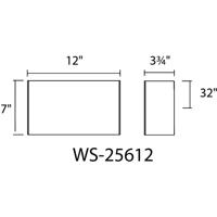 WAC Lighting WS-25612-27-BK-EM Blok LED 12 inch Black Bath Vanity & Wall Light in 2700K, dweLED alternative photo thumbnail