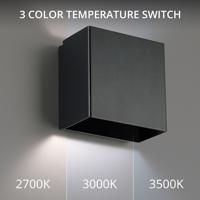 WAC Lighting WS-45105-35-BK Boxi LED 3 inch Black ADA Wall Sconce Wall Light in 3500K, dweLED alternative photo thumbnail