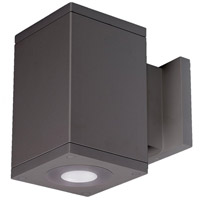 WAC Lighting DC-WD0534-N830S-GH Cube Arch LED 5 inch Graphite Sconce Wall Light in 3000K, 85, N-25 Degrees, 34, S - Str Up/Down photo thumbnail