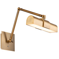 WAC Lighting PL-47023-AB Piano LED 10 inch Aged Brass Wall Swing Lamp Wall Light, dweLED thumb