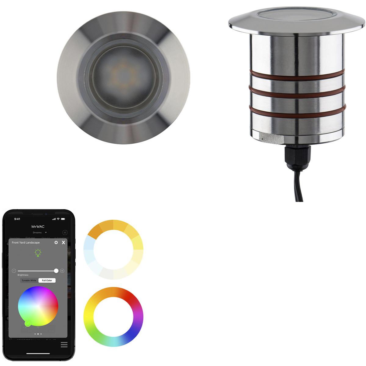 WAC Lighting 2021-CSSS Colorscaping 12 4.5 watt Stainless Steel Path Indicator Light, Colorscaping