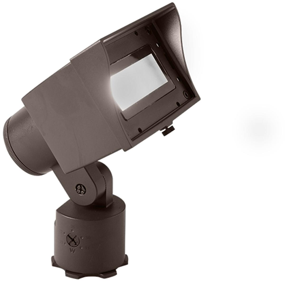 WAC Lighting 5221-30BBR Adjustable Wall Wash Solid Brass Coated in Bronze Low Voltage Wall Wash in 3000K Warm White LED, WAC Landscape