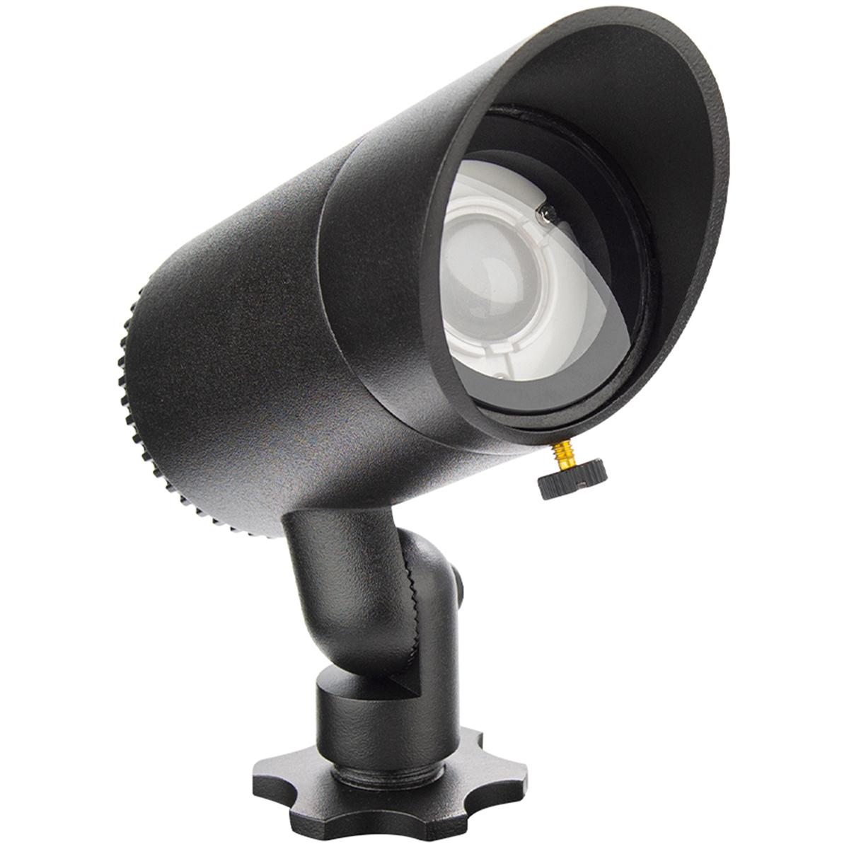 WAC Lighting 5411-27BK WAC InterBeam Black Low Voltage Accent Light in 3W 250 Lumens, 2700K Warm LED, WAC Landscape