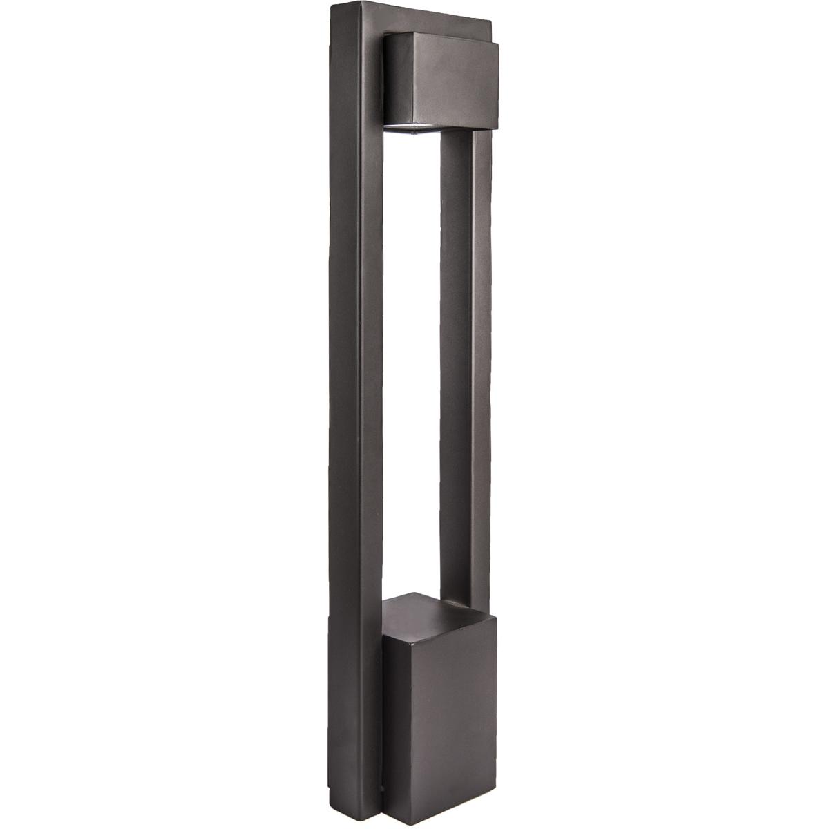 WAC Lighting 6643-27BK Archetype 277 13.2 watt Black Bollard Light in 2700K Warm LED, WAC Landscape