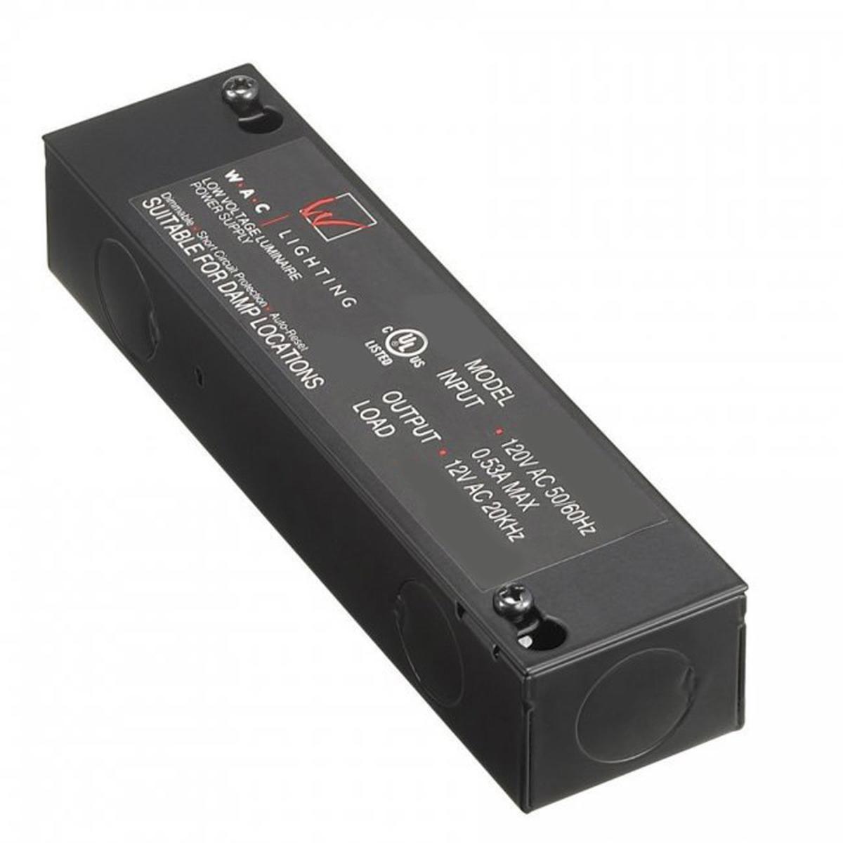WAC Lighting EN-24100-RB2 Power Supply Black Transformer, 24V