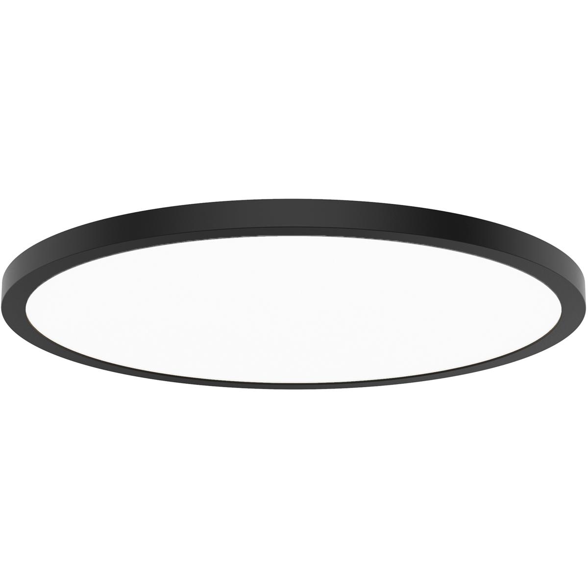 WAC Lighting FM-252124-CS-BK Round LED 24 inch Black Flush Mount Ceiling Light, WAC Limited