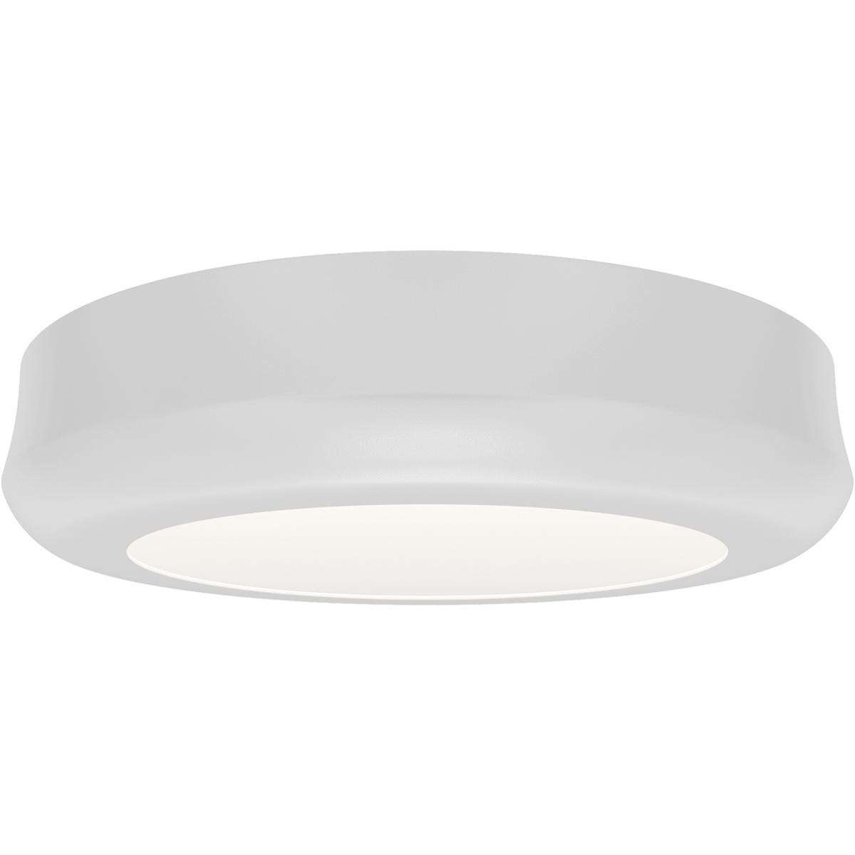 WAC Lighting FM-37505-30-WT Parthenon LED 5 inch White Flush Mount Ceiling Light in 3000K, dweLED