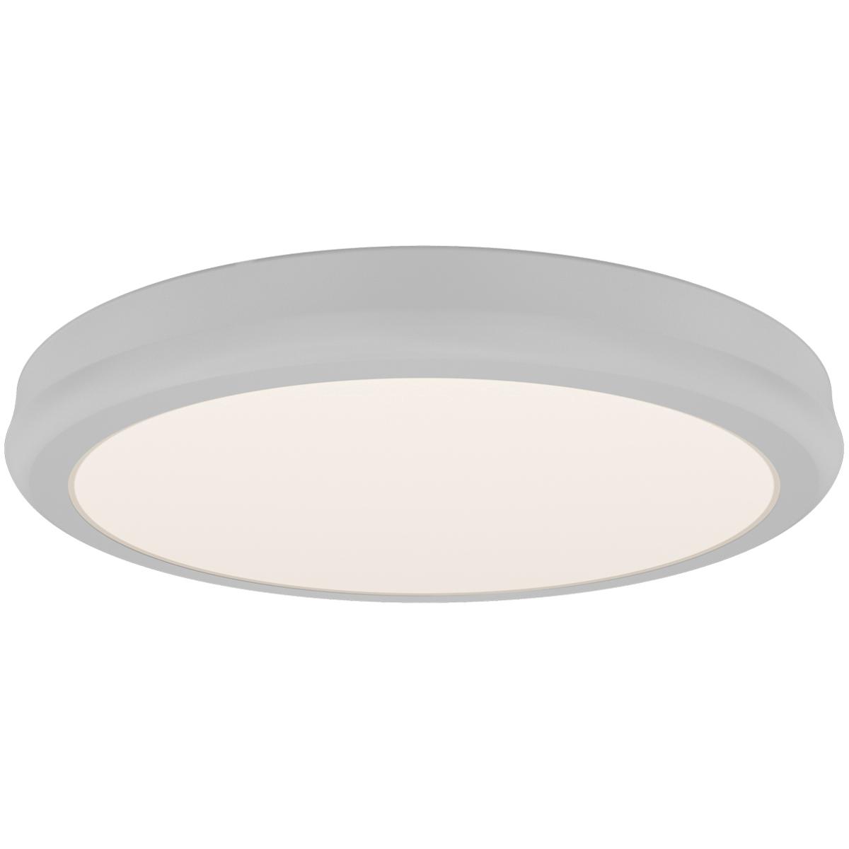 WAC Lighting FM-37510-40-WT Parthenon LED 10 inch White Flush Mount Ceiling Light in 4000K, dweLED