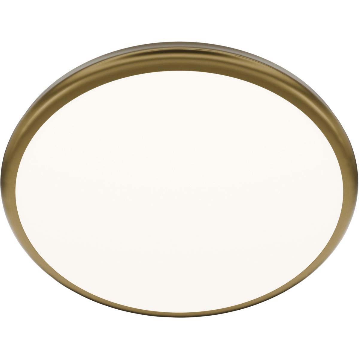 WAC Lighting FM-37515-40-AB Parthenon LED 15 inch Aged Brass Flush Mount Ceiling Light in 4000K, dweLED