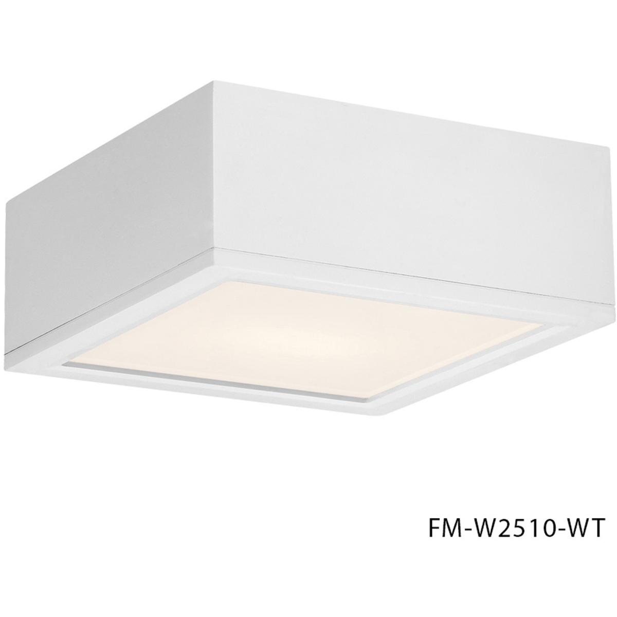 WAC Lighting FM-W2510-WT Rubix LED 10 inch White Outdoor Flush
