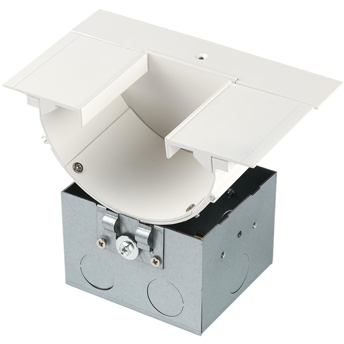 WAC Lighting LED-T-RBOX3-WT Linear Recessed White Tape Light Accessory
