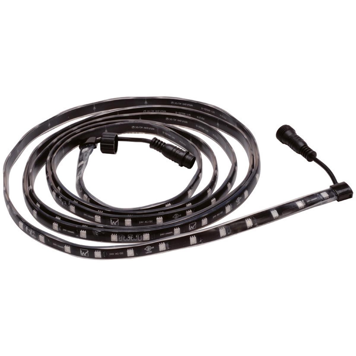 WAC Lighting LED-TCO-10-RGB InvisiLED Outdoor Submersible RGB 24 LED 120 inch Black Outdoor LED 24V Strip Light in 10ft Strip, WAC Lighting
