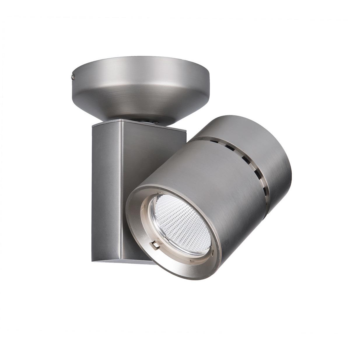 WAC Lighting MO-1023F-835-BN Exterminator II LED 4.5 inch Brushed Nickel Flush Mount Ceiling Light in 85, 3500K
