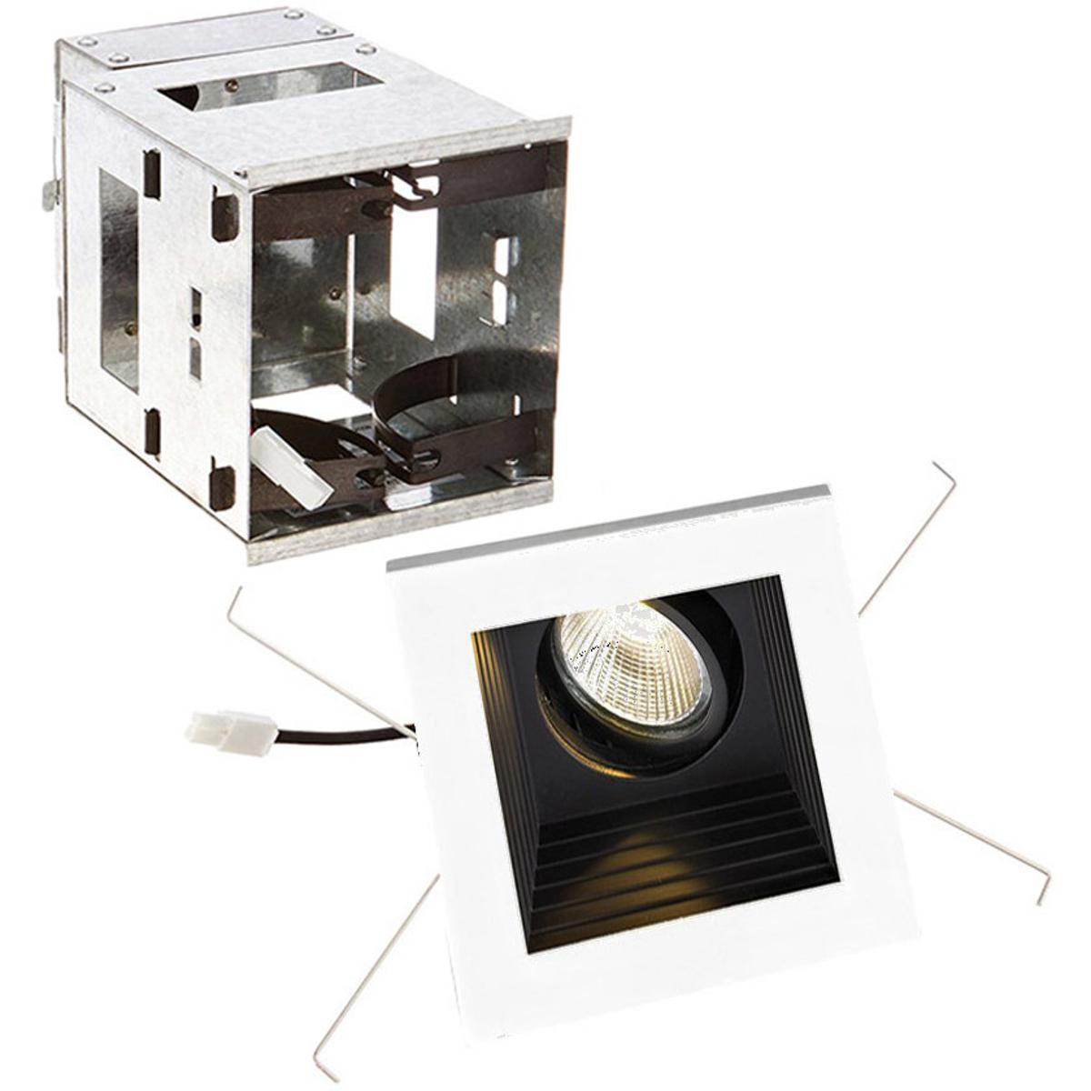 WAC Lighting MT-3LD111R-W940-BK Mini LED Multiple Spots LED Black Recessed Lighting in Wide, 4000K