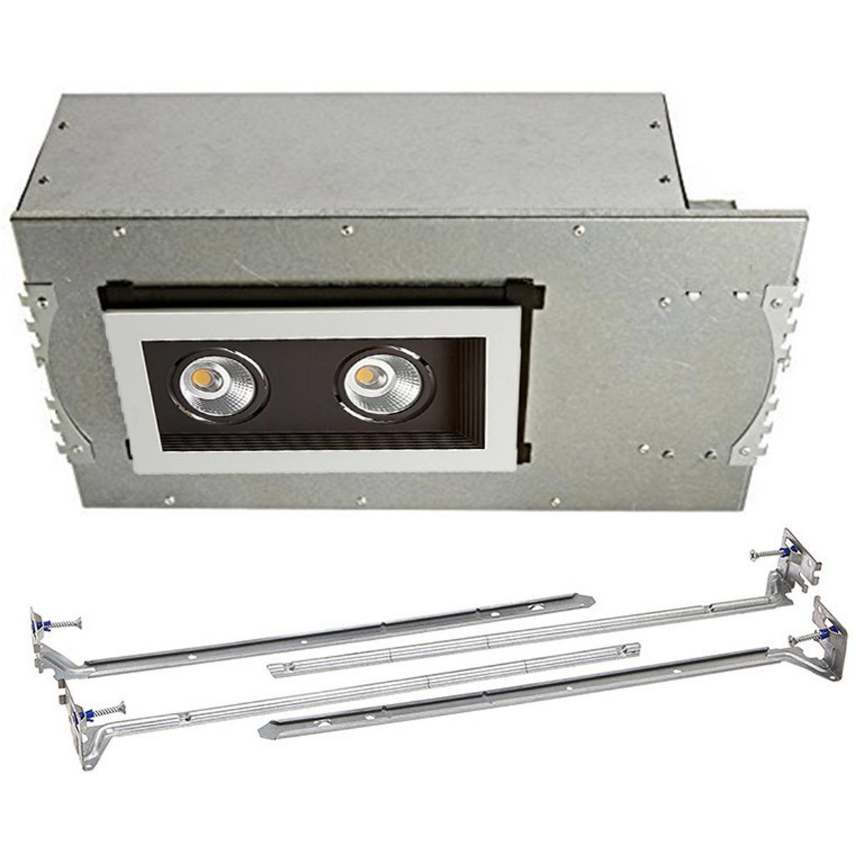 WAC Lighting MT-3LD211NA-F940BK Mini LED Multiple Spots LED Black Multiple Recessed Trim in Flood, 4000K