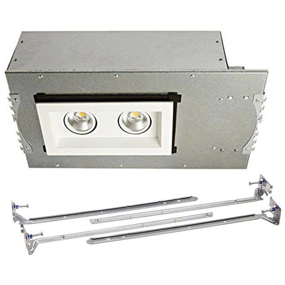 WAC Lighting MT-3LD211NA-F940WT Mini LED Multiple Spots LED White Multiple Recessed Trim in Flood, 4000K