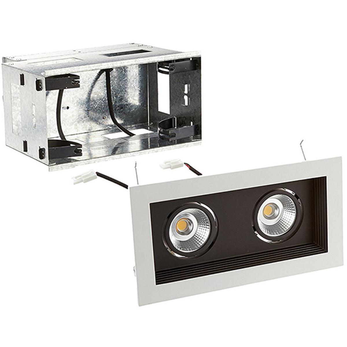 WAC Lighting MT-3LD211R-F940-BK Mini LED Multiple Spots LED Black Multiple Recessed Trim in Flood, 4000K