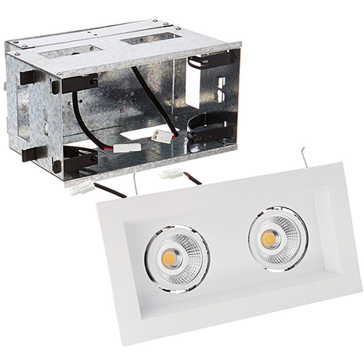 WAC Lighting MT-3LD211R-W930-WT Mini LED Multiple Spots LED White Multiple Recessed Trim in Wide, 3000K
