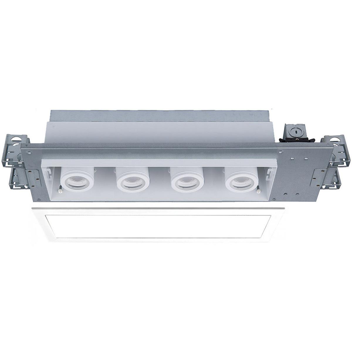 WAC Lighting MT4410T935WTWT Silo Multiples LED White White Multiple Recessed Trim in 3500K WhiteWhite WAC Lighting MT4410T935WTWT Silo Multiples LED White White Multiple Recessed Trim in 3500K WhiteWhite