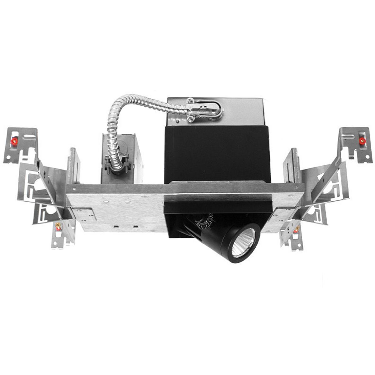 WAC Lighting MT-4LD116N-S27-BK Precision Multiples LED Black Recessed Lighting in 2700K, Non-IC