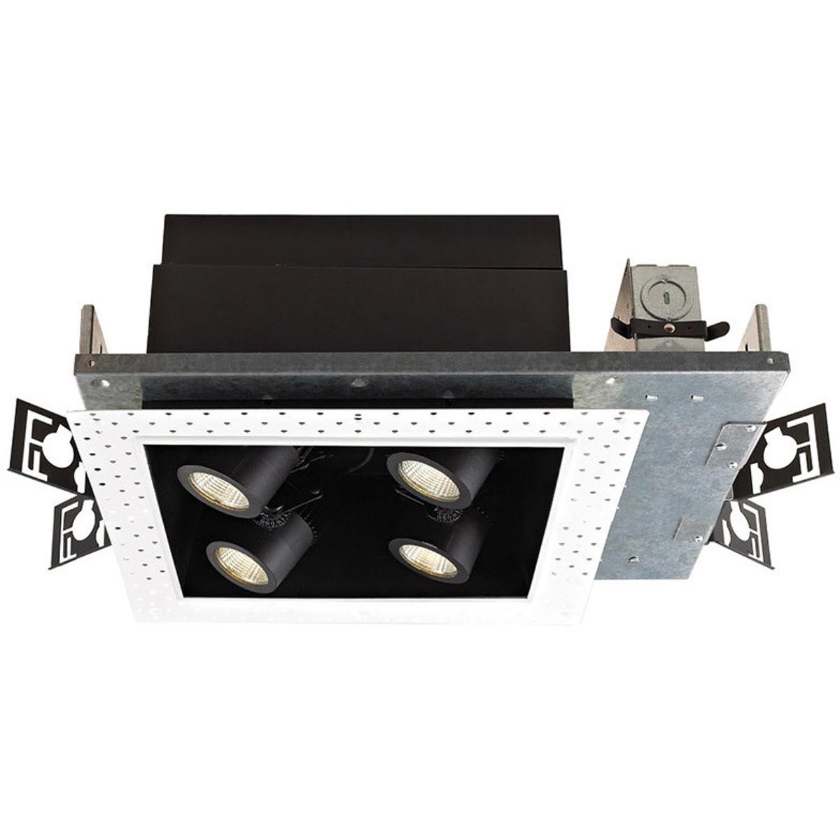 WAC Lighting MT4LD226NE-S35-BK Precision Multiples LED Black Recessed Lighting in 3500K