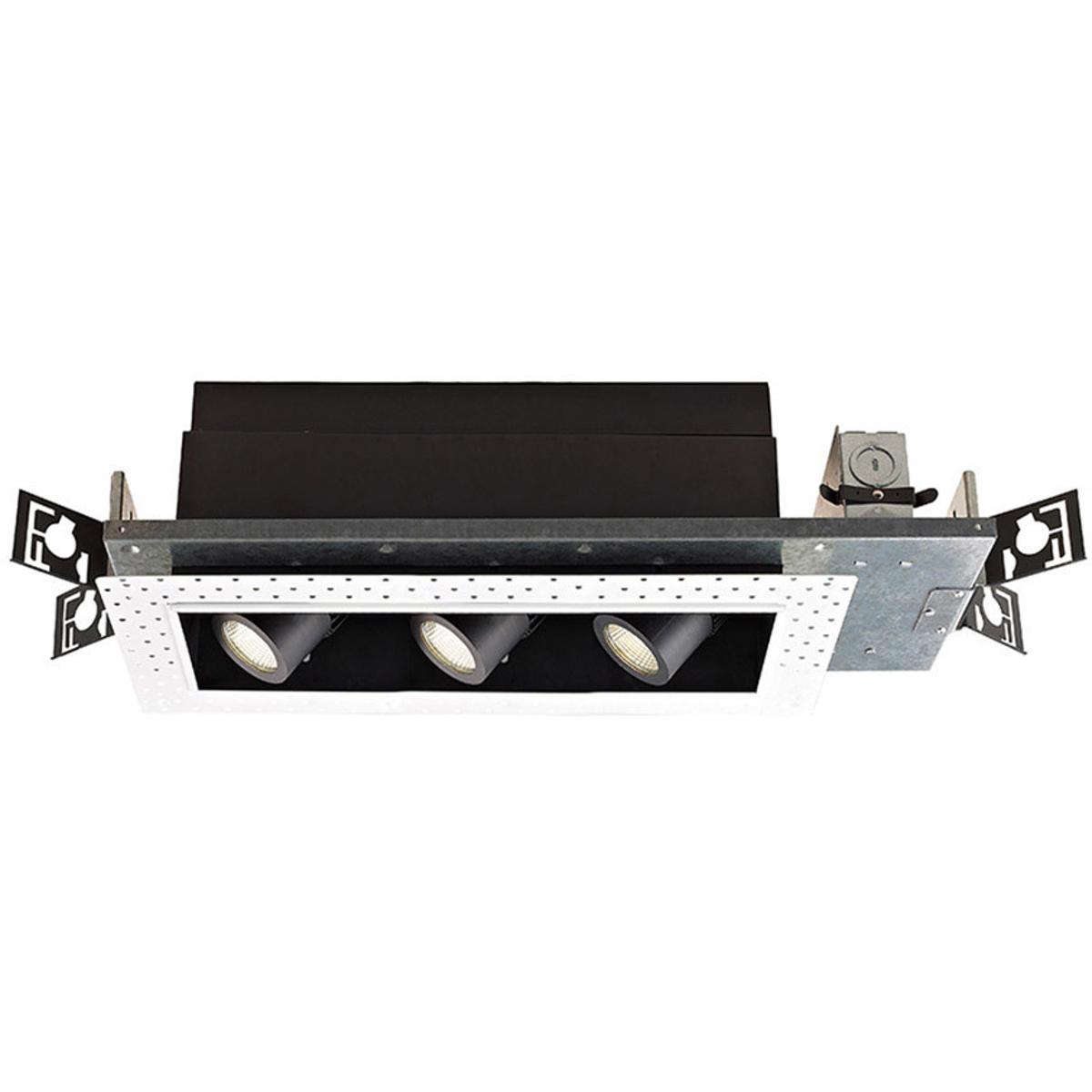 WAC Lighting MT4LD316NE-F40-BK Precision Multiples LED Black Recessed Lighting in 4000K